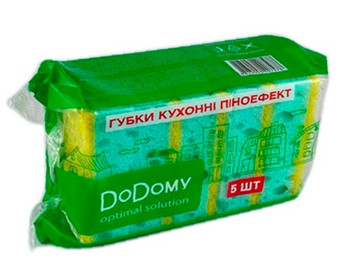 DoDomy Губки кухонні піноефект 5шт